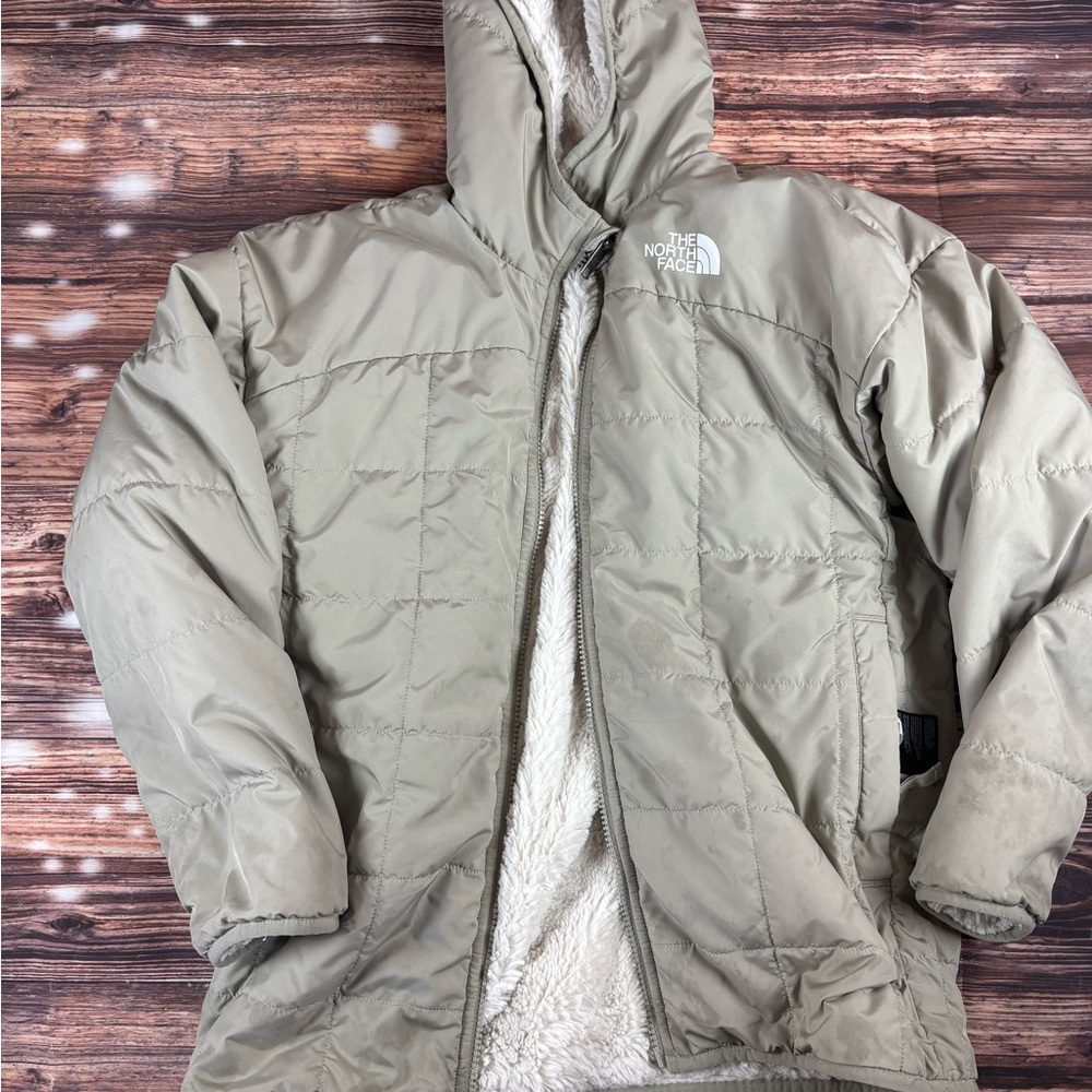 The North Face Light Tan Quilted Jacket